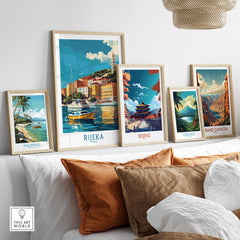 Rijeka Travel Print Croatia-This Art World