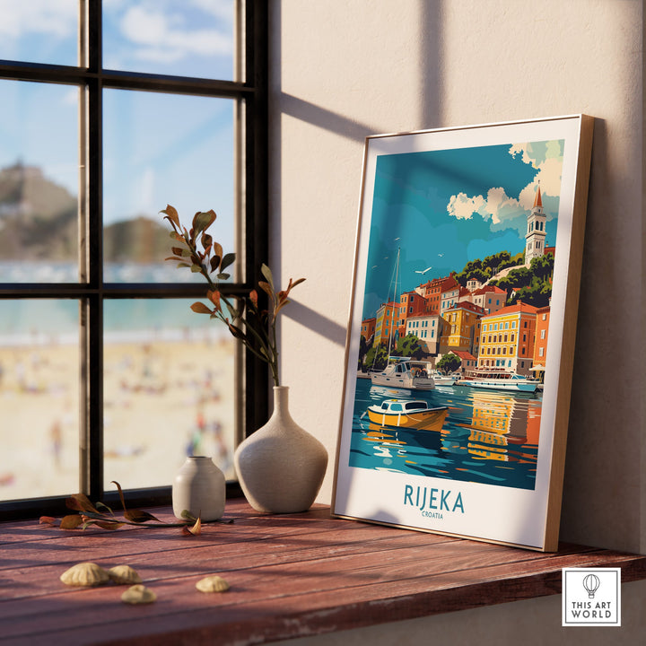 Rijeka Travel Print Croatia-This Art World