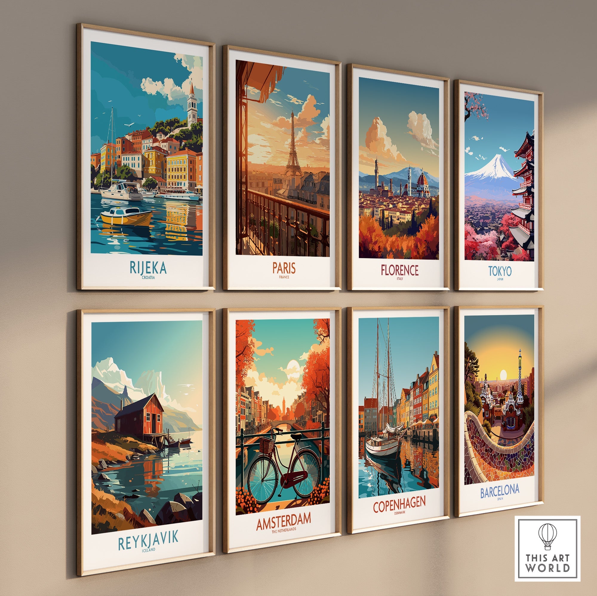 Rijeka Travel Print Croatia-This Art World