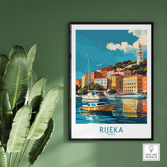 Rijeka Travel Print Croatia-This Art World