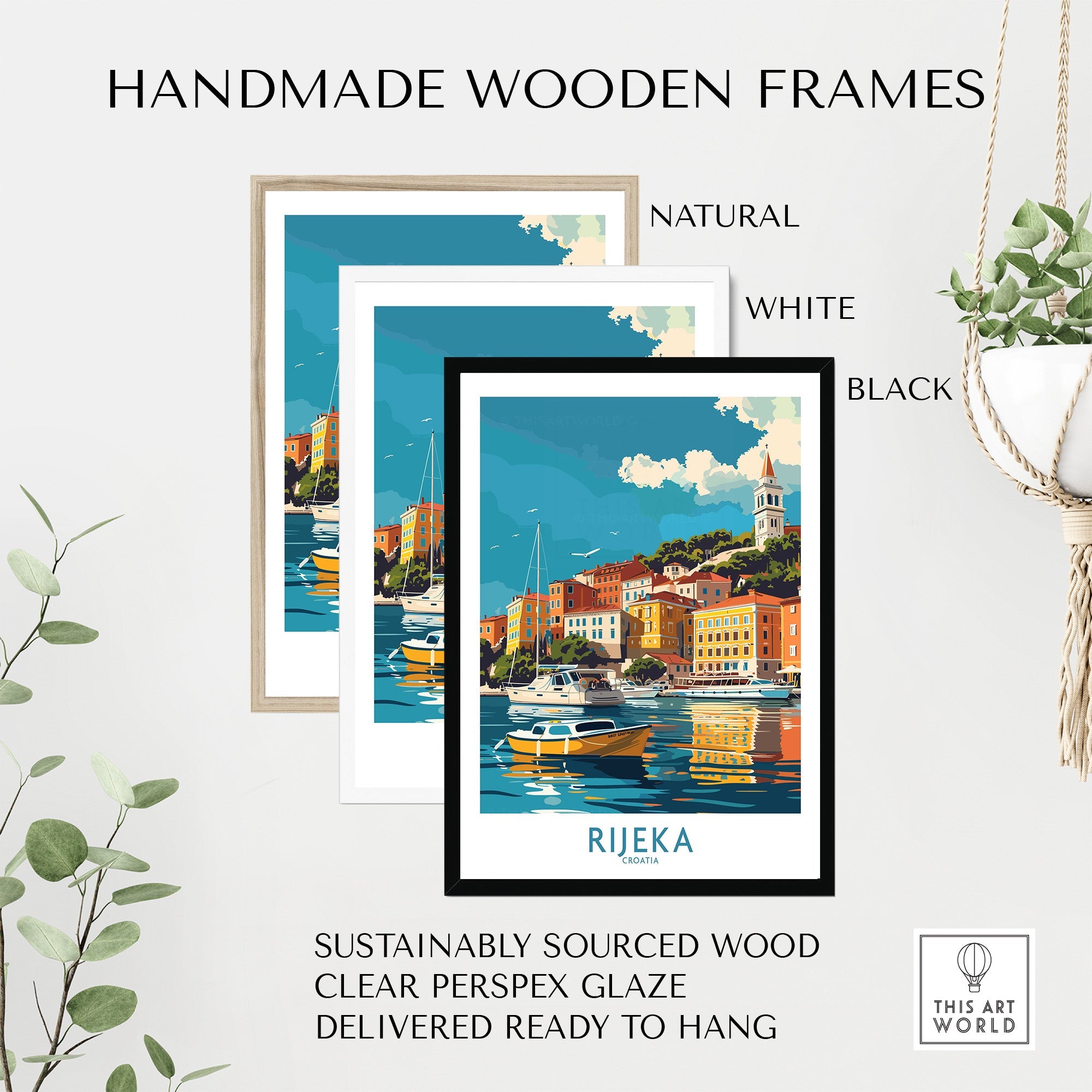 Rijeka Travel Print Croatia-This Art World