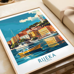 Rijeka Travel Print Croatia-This Art World
