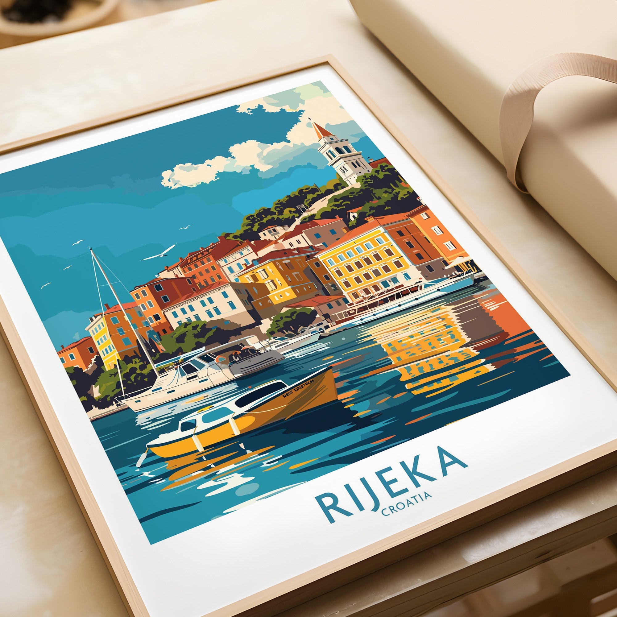 Rijeka Travel Print Croatia-This Art World