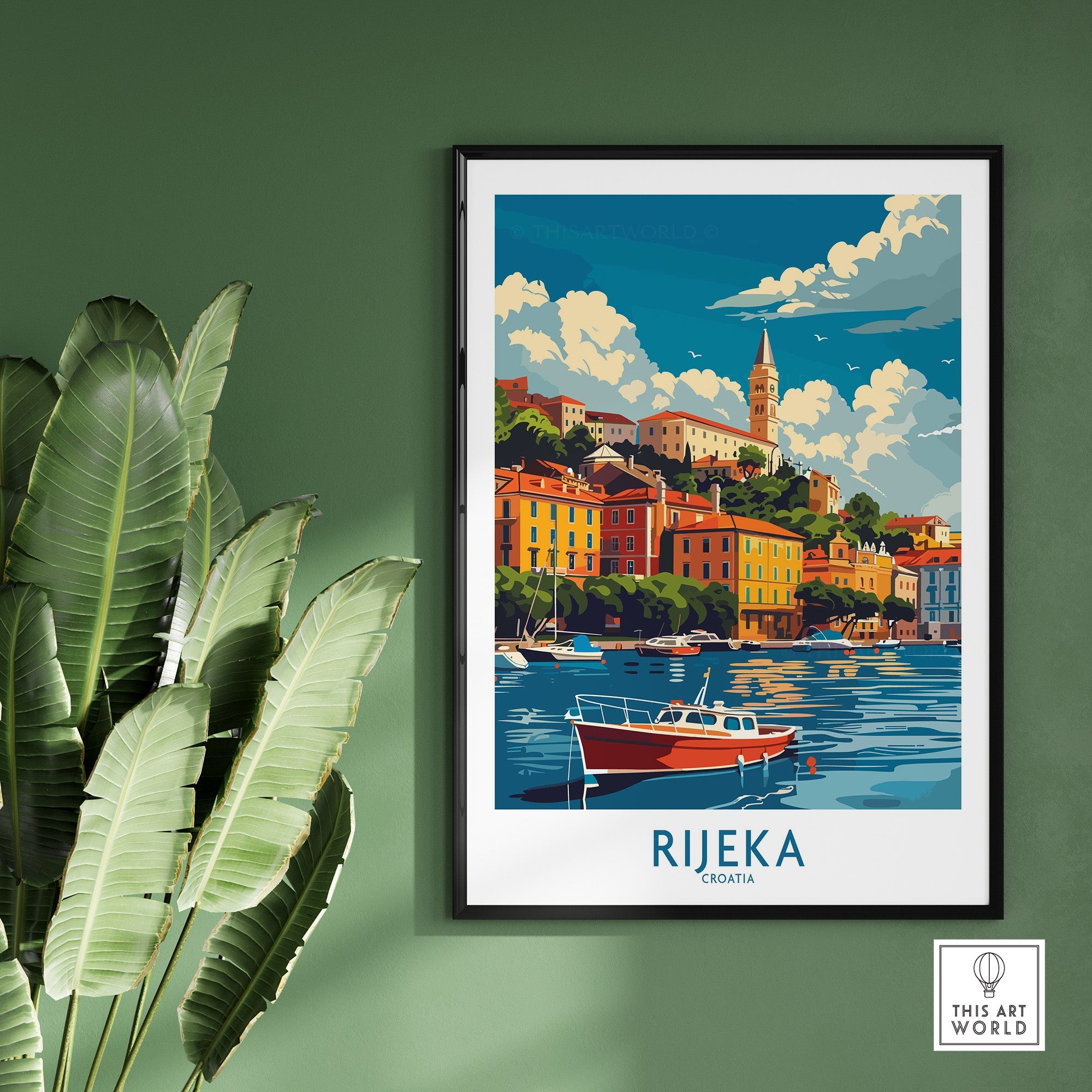 Rijeka Wall Art Print Croatia-This Art World