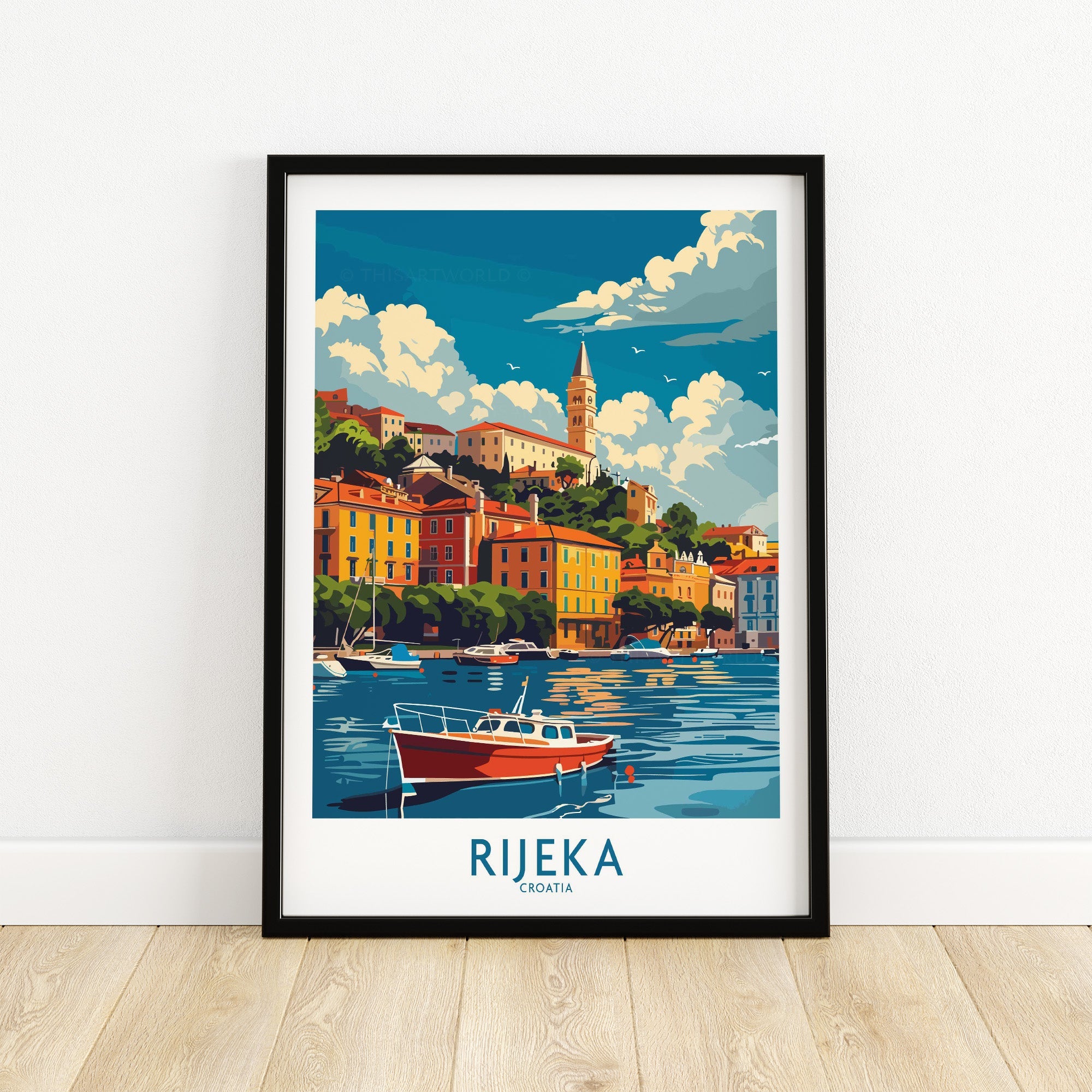 Rijeka Wall Art Print Croatia-This Art World