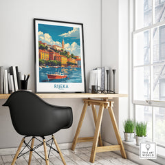 Rijeka Wall Art Print Croatia-This Art World