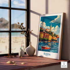 Rijeka Wall Art Print Croatia-This Art World