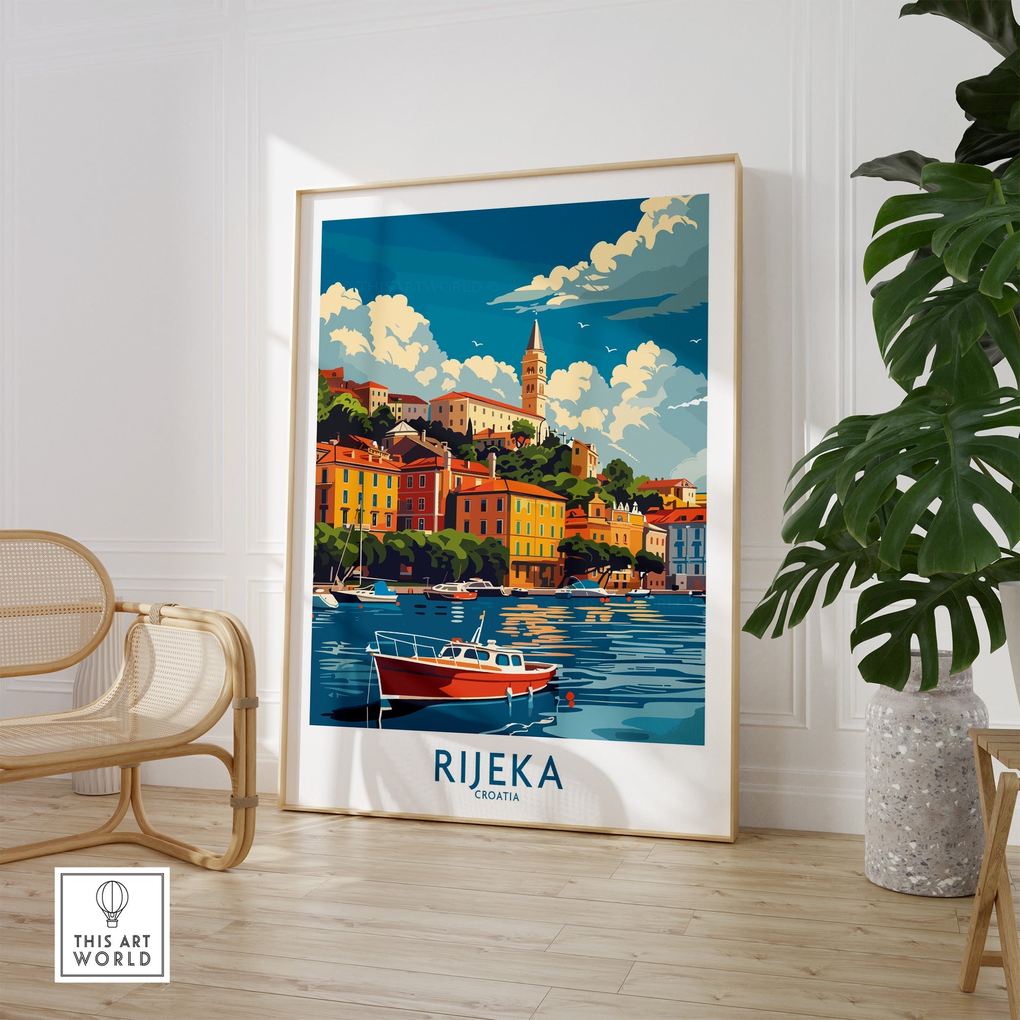 Rijeka Wall Art Print Croatia-This Art World
