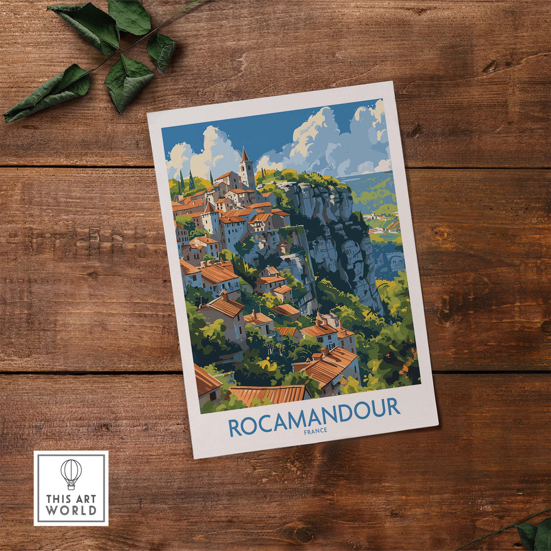 Rocamadour Wall Art - Travel Poster France