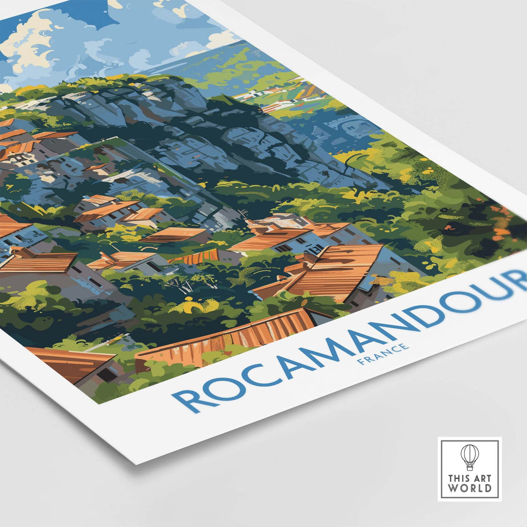 Rocamadour Wall Art - Travel Poster France