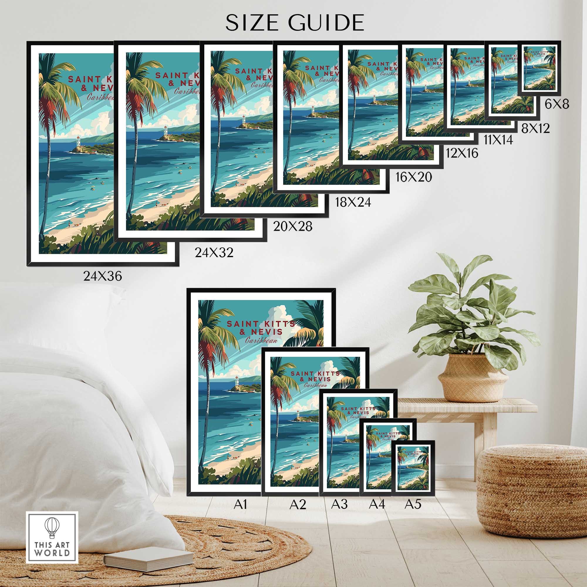 Saint Kitts and Nevis Art Print-This Art World