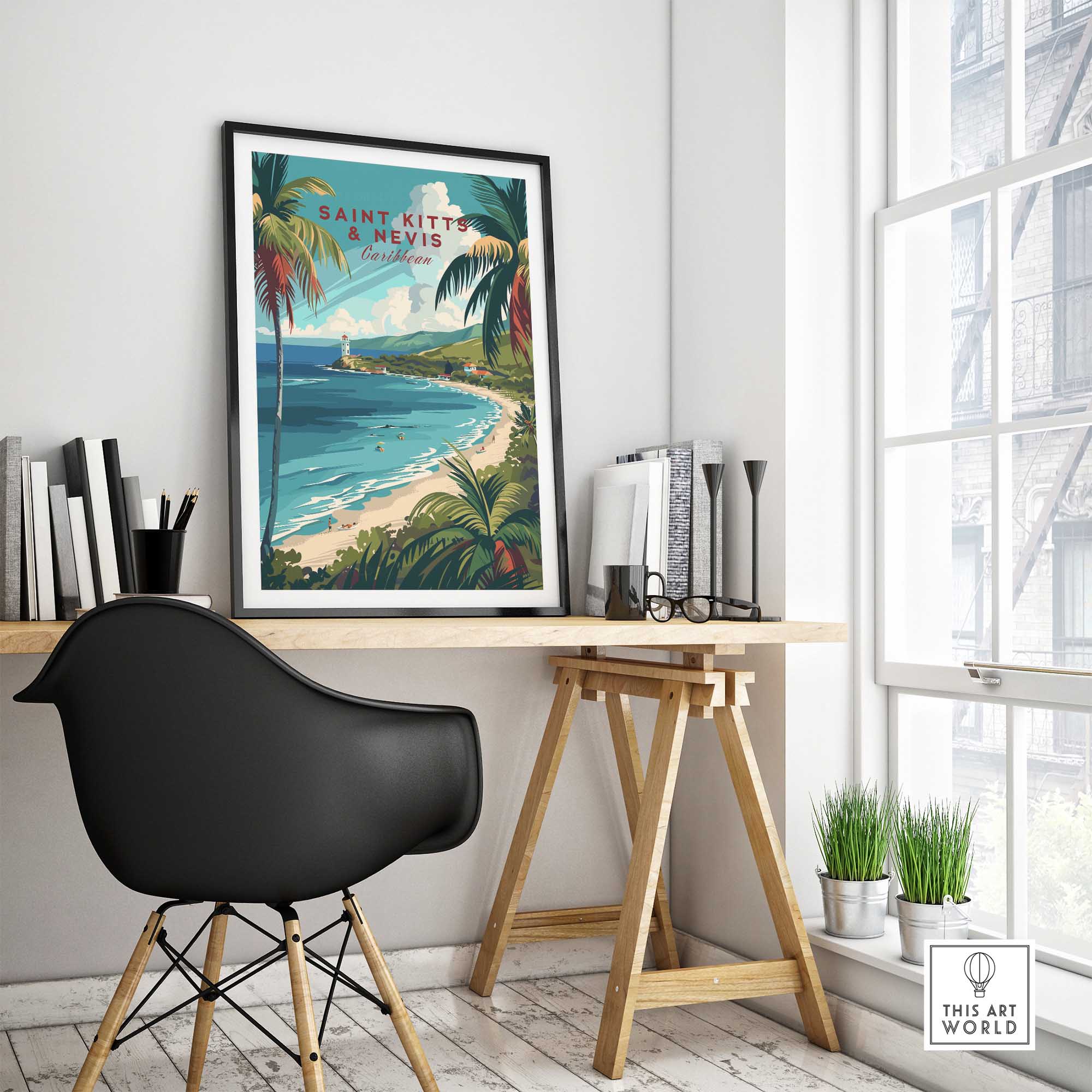 Saint Kitts and Nevis Art Print-This Art World