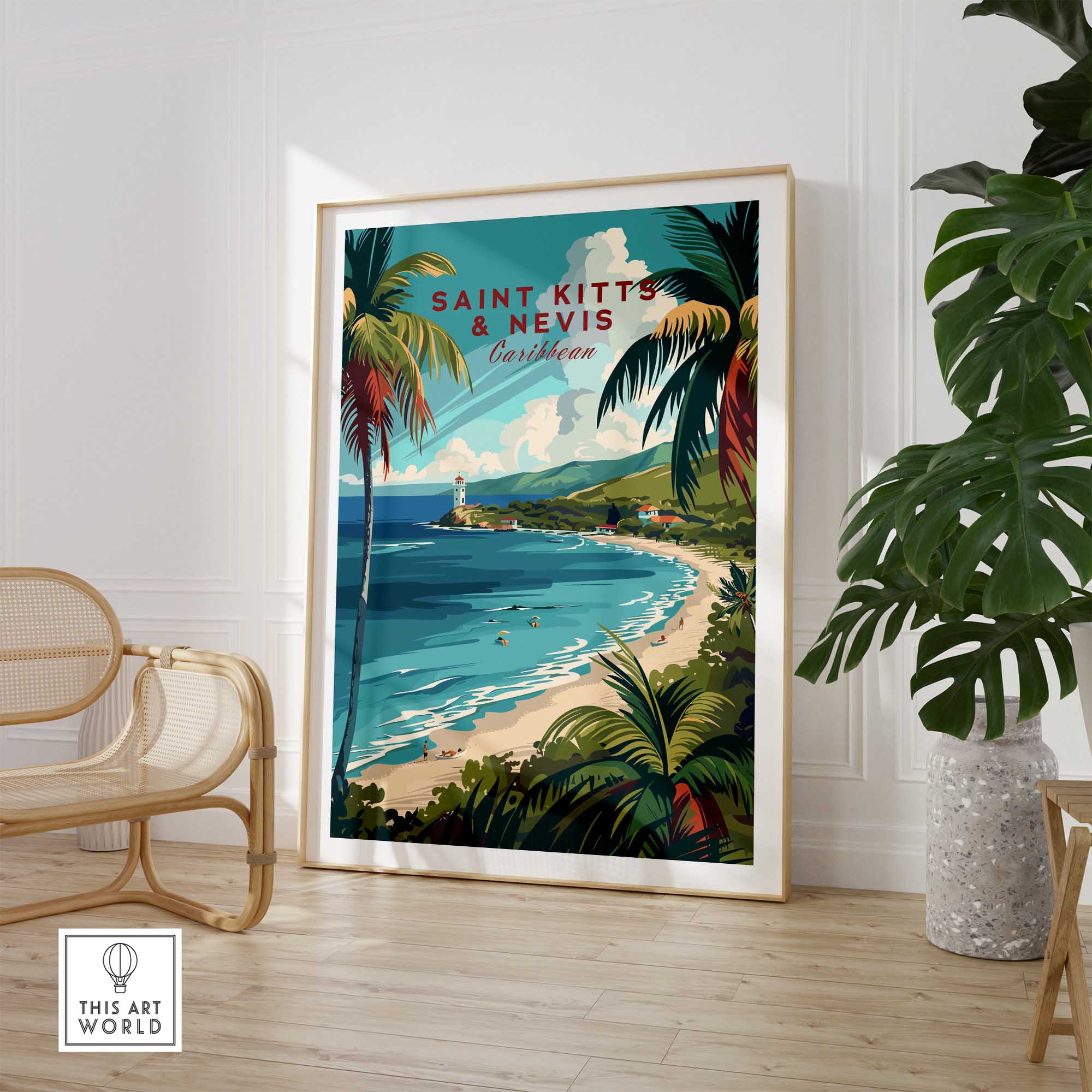 Saint Kitts and Nevis Art Print-This Art World
