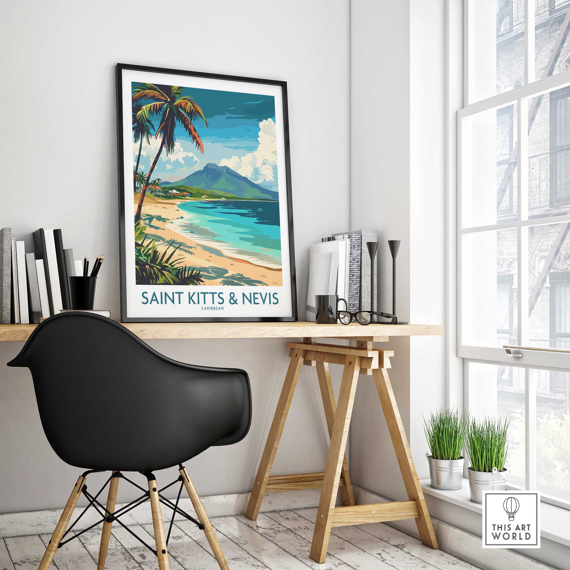 Saint Kitts and Nevis Poster-This Art World