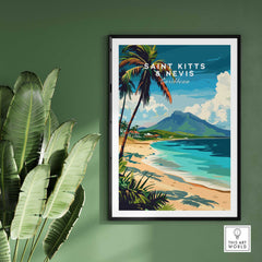 Saint Kitts and Nevis Travel Poster-This Art World