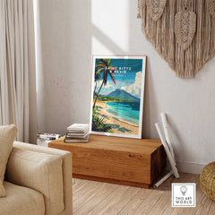 Saint Kitts and Nevis Travel Poster-This Art World