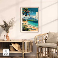 Saint Kitts and Nevis Travel Poster-This Art World