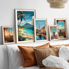 Saint Kitts and Nevis Travel Poster-This Art World