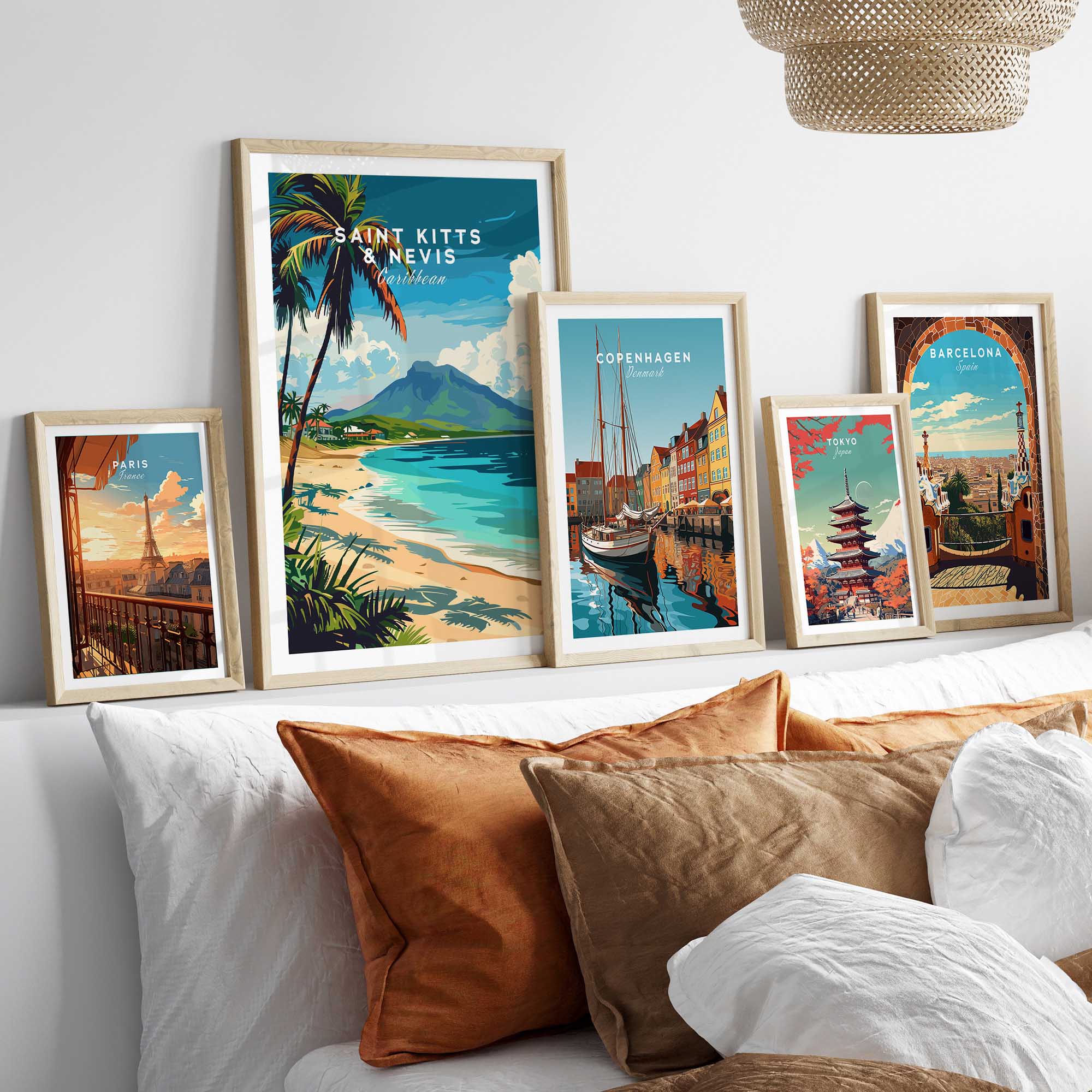 Saint Kitts and Nevis Travel Poster-This Art World