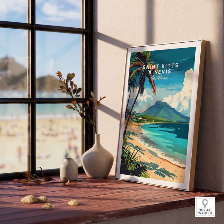 Saint Kitts and Nevis Travel Poster-This Art World