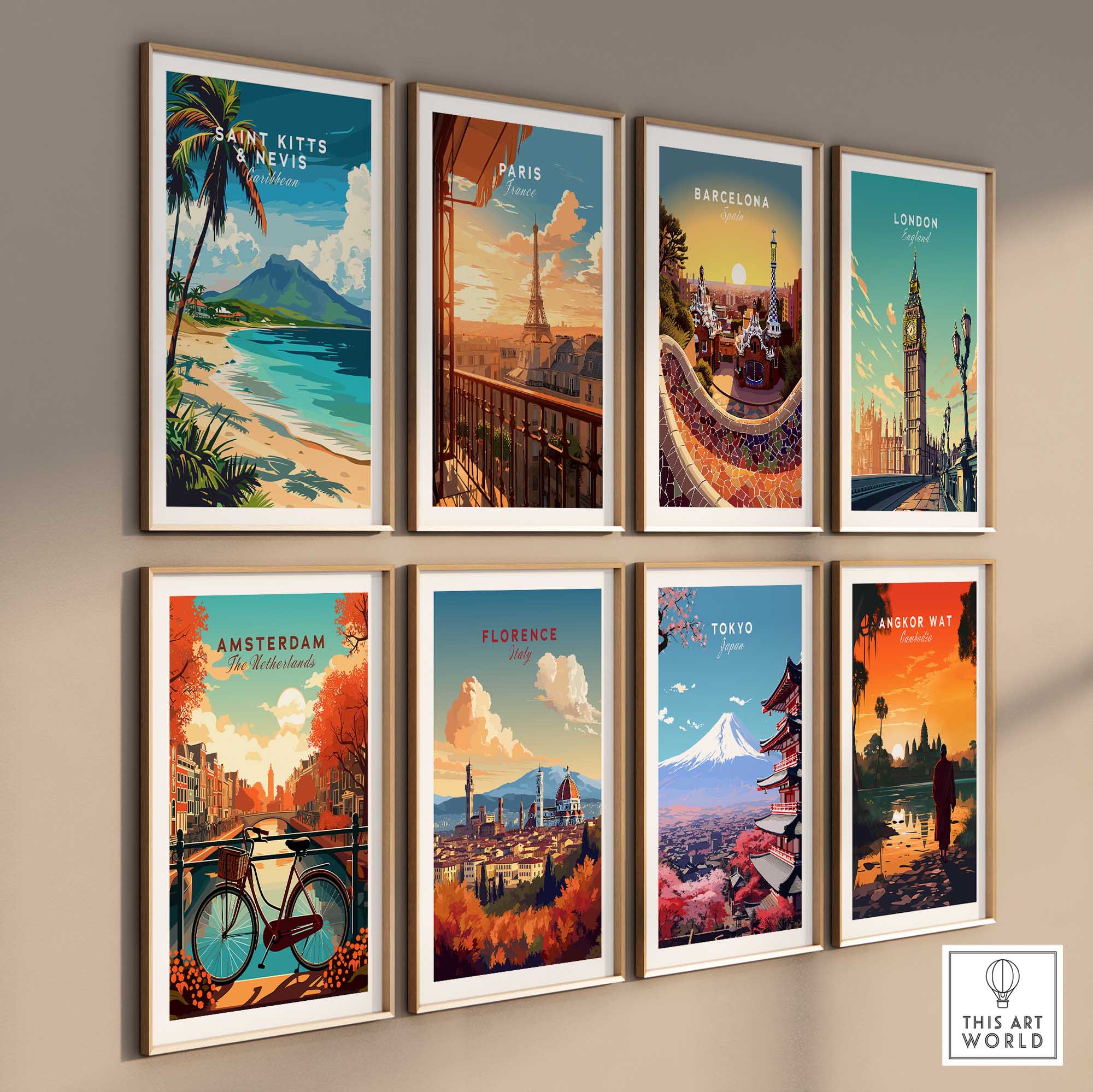 Saint Kitts and Nevis Travel Poster-This Art World