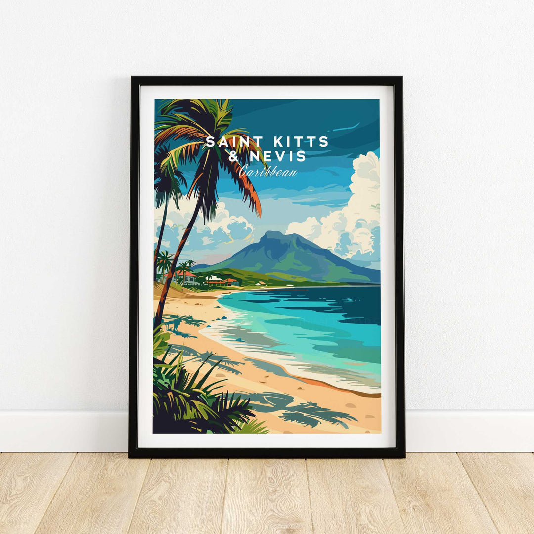 Saint Kitts and Nevis Travel Poster-This Art World