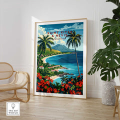Saint Kitts and Nevis Travel Print-This Art World