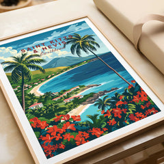 Saint Kitts and Nevis Travel Print-This Art World