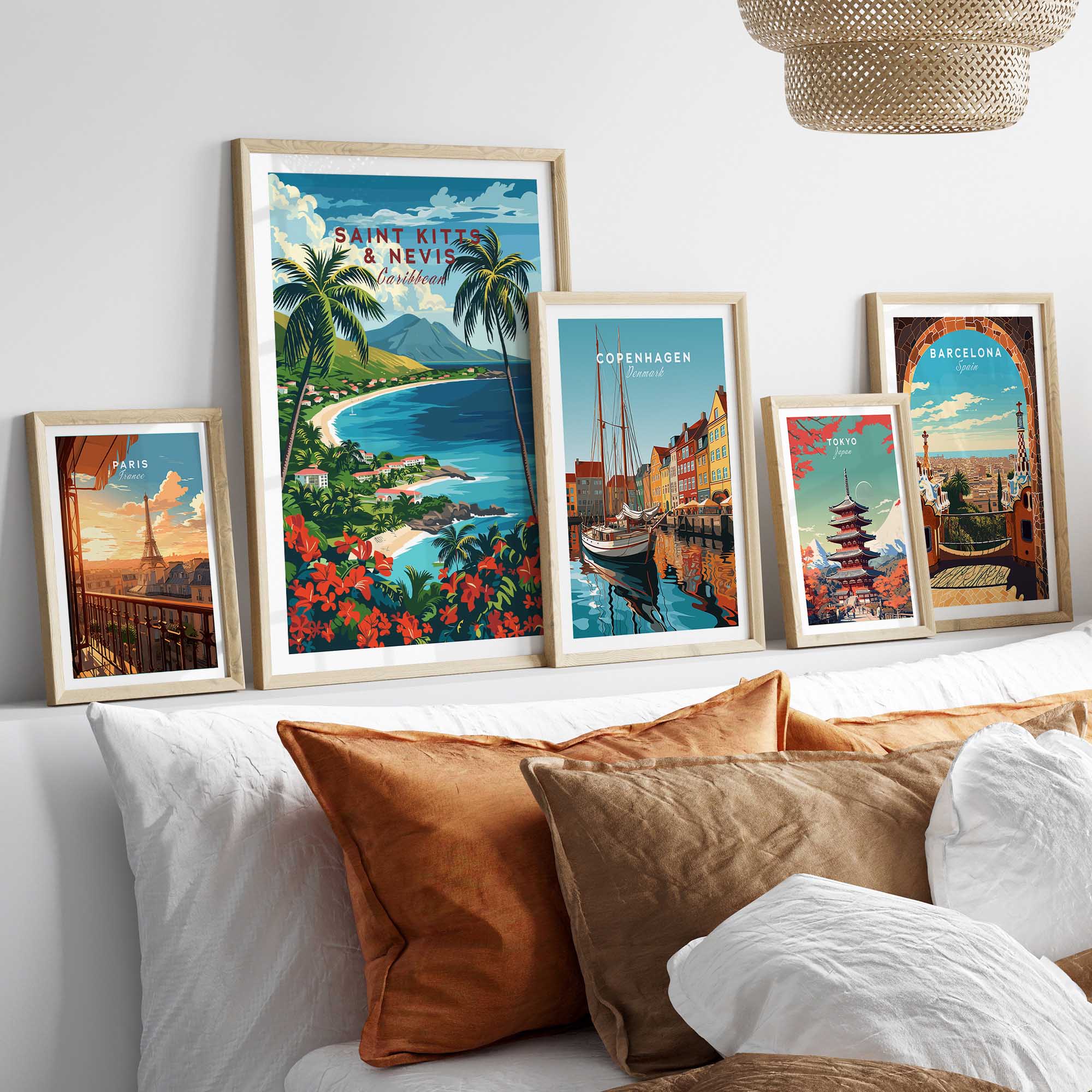 Saint Kitts and Nevis Travel Print-This Art World