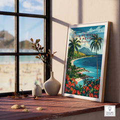 Saint Kitts and Nevis Travel Print-This Art World
