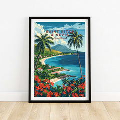 Saint Kitts and Nevis Travel Print-This Art World