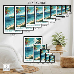Saint Kitts and Nevis Wall Art Print-This Art World