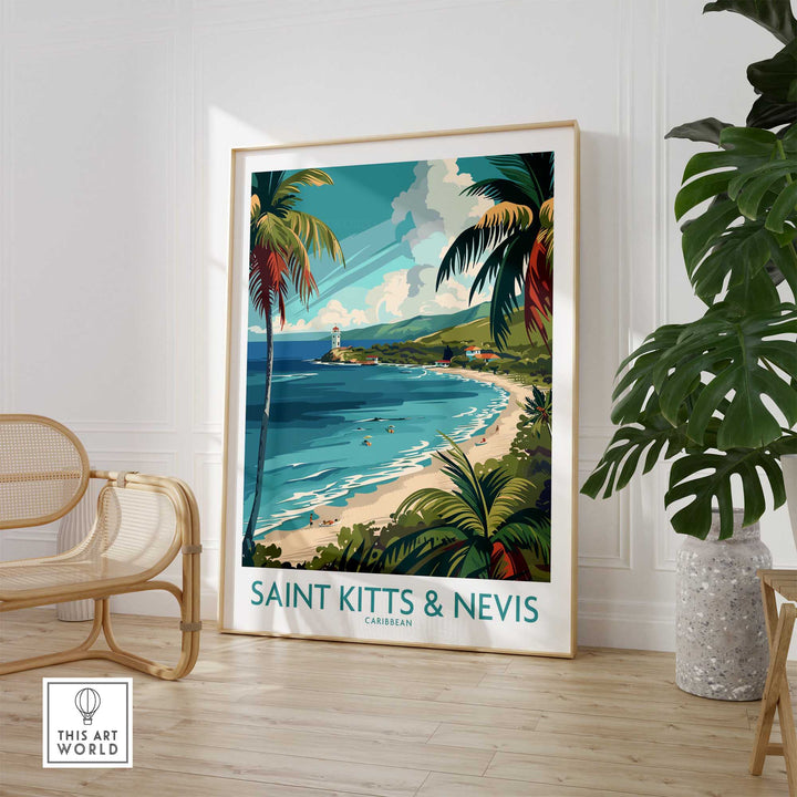 Saint Kitts and Nevis Wall Art Print-This Art World