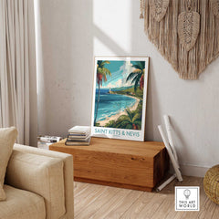 Saint Kitts and Nevis Wall Art Print-This Art World