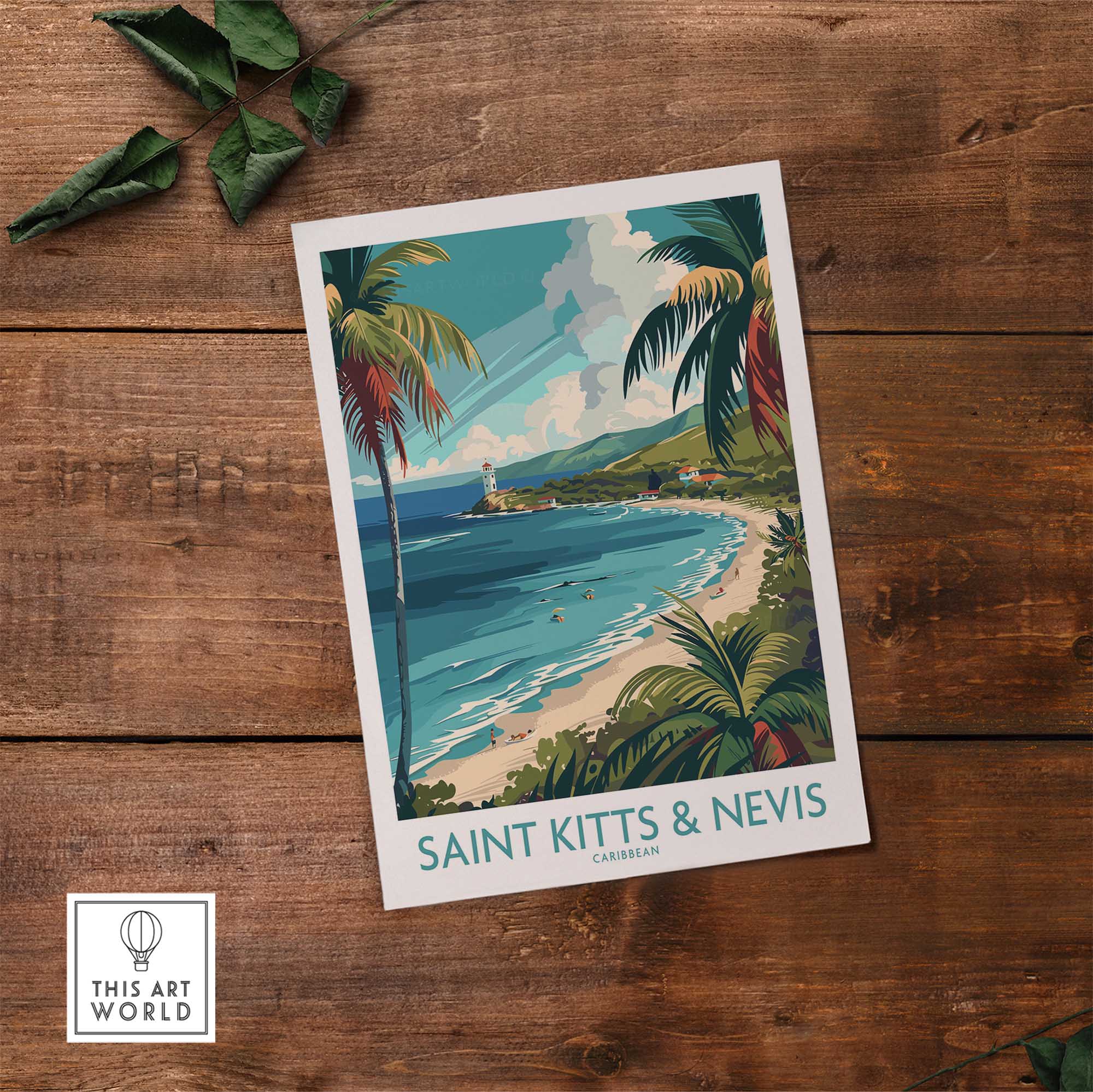 Saint Kitts and Nevis Wall Art Print-This Art World