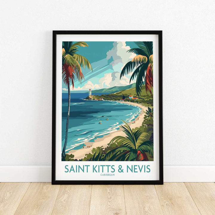 Saint Kitts and Nevis Wall Art Print-This Art World