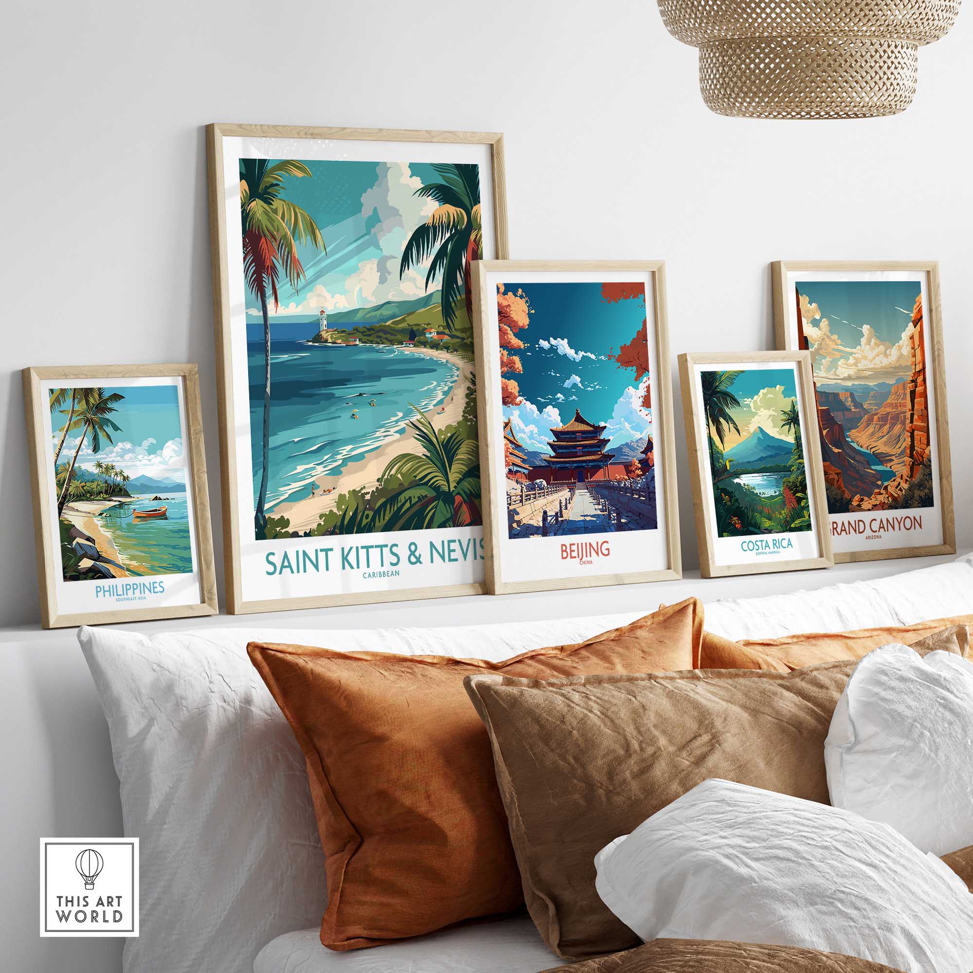 Saint Kitts and Nevis Wall Art Print-This Art World