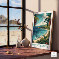 Saint Kitts and Nevis Wall Art Print-This Art World