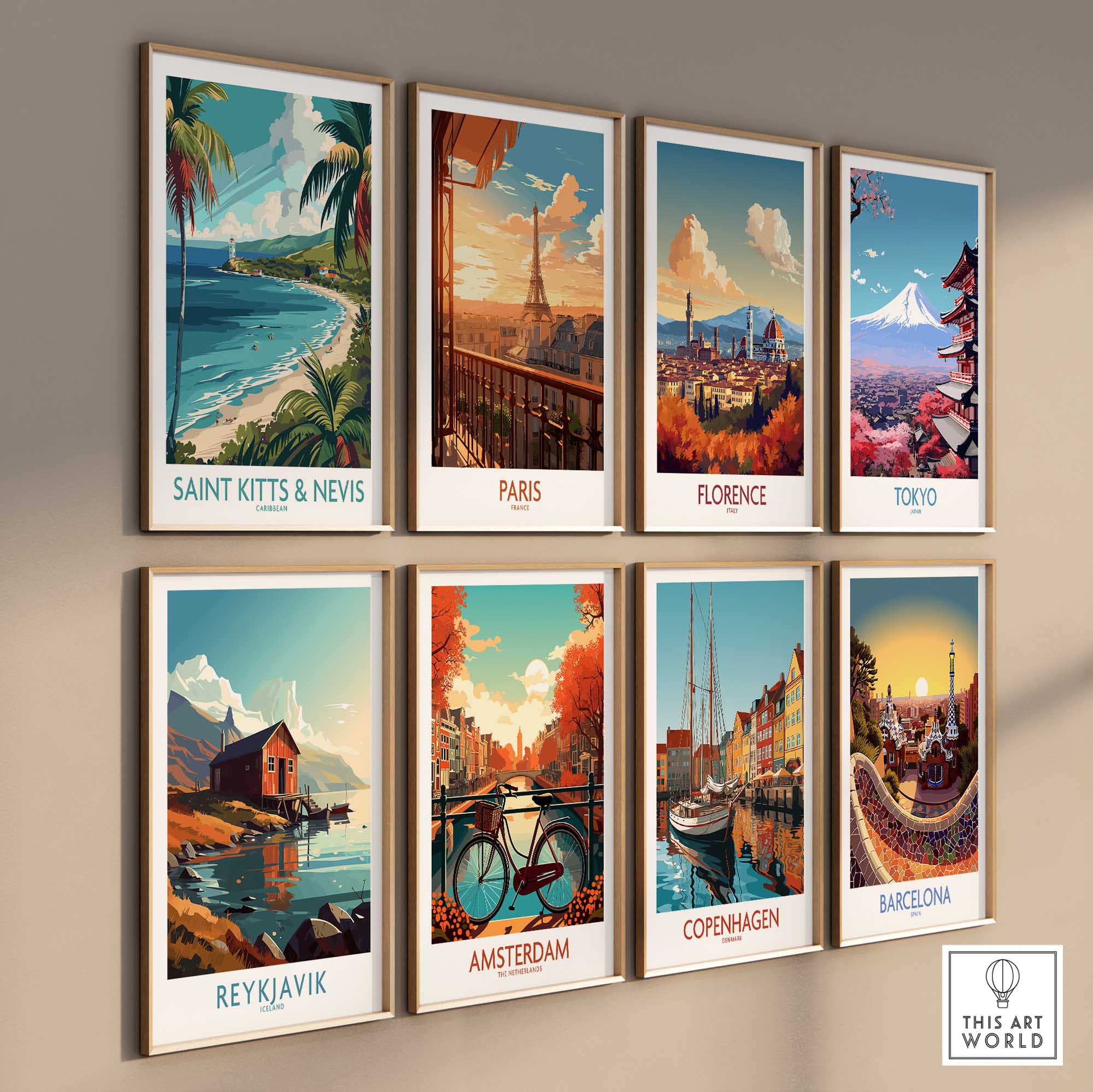 Saint Kitts and Nevis Wall Art Print-This Art World