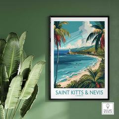 Saint Kitts and Nevis Wall Art Print-This Art World