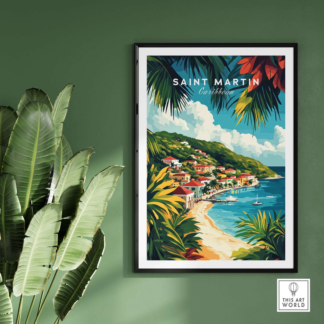 Saint Martin Travel Print