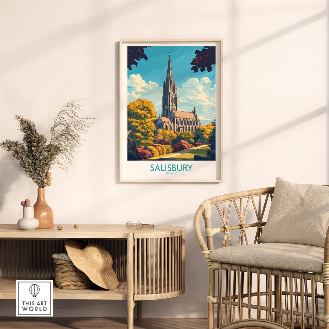 Salisbury Art Print England