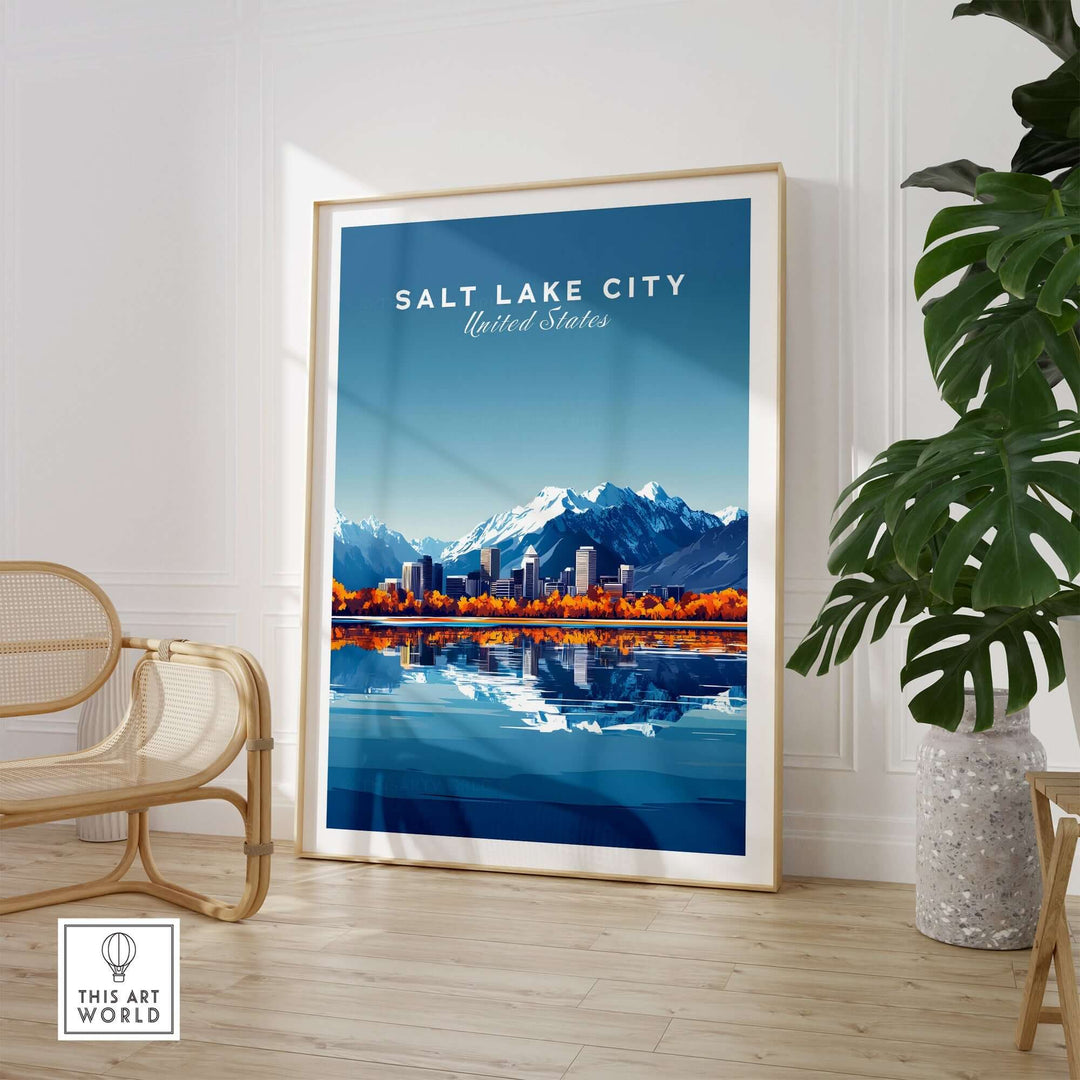 Salt Lake City Travel Print