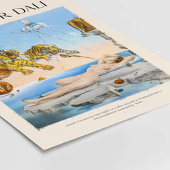 Salvador Dali Dream Caused by the Flight of a Bee Pomegranate Surrealism Art Print Poster Tigers