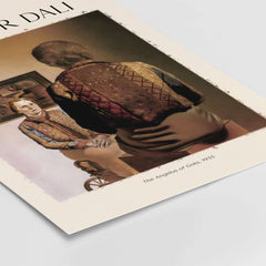 Salvador Dali The Angelus of Gala 1935 Surrealism Double Image Art Print Poster with intricate details.