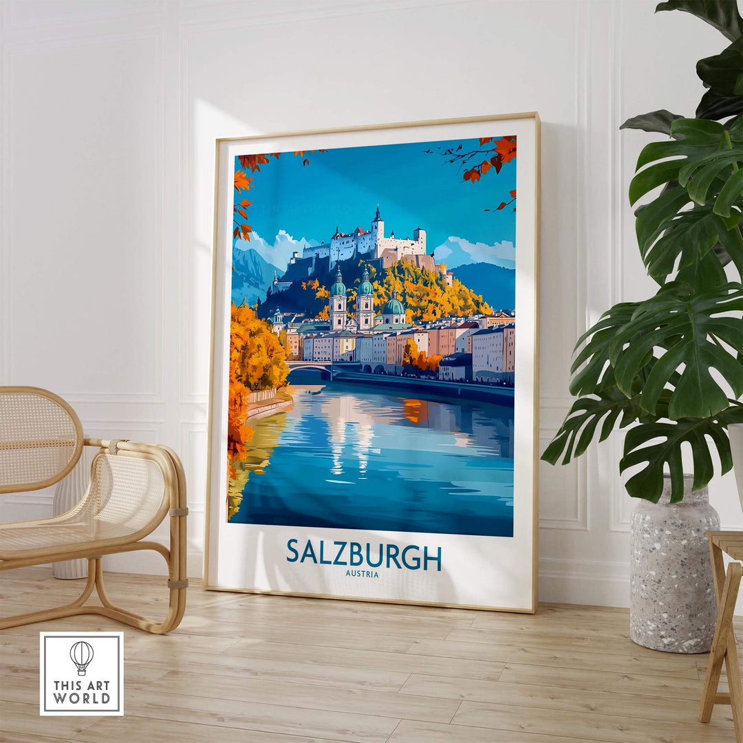 Salzburg Travel Poster