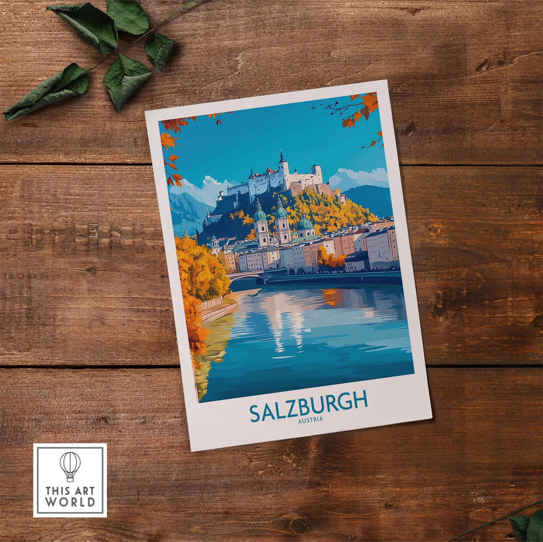 Salzburg Travel Poster