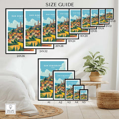 San Gimignano Poster Italy