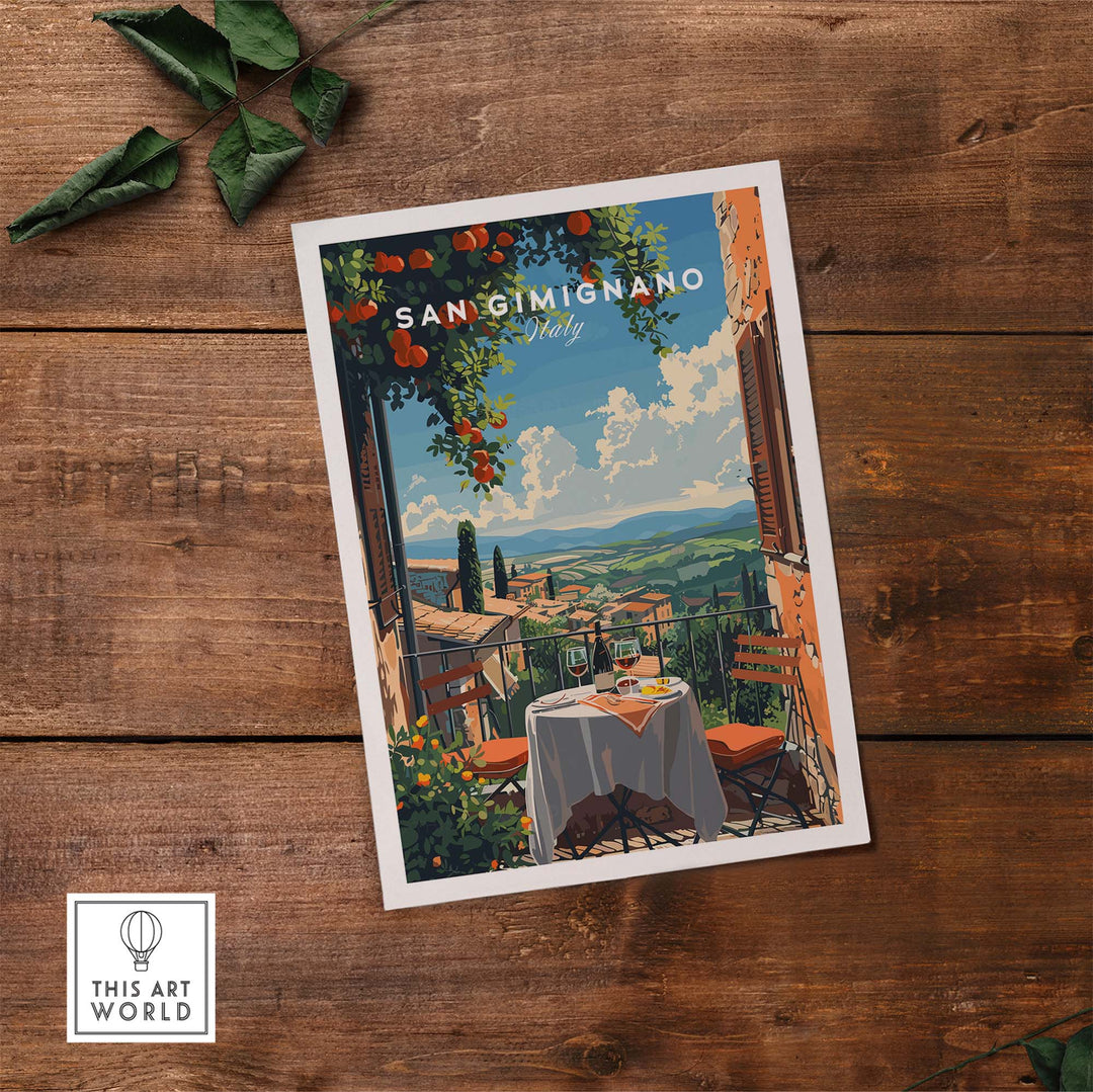 San Gimignano Travel Poster