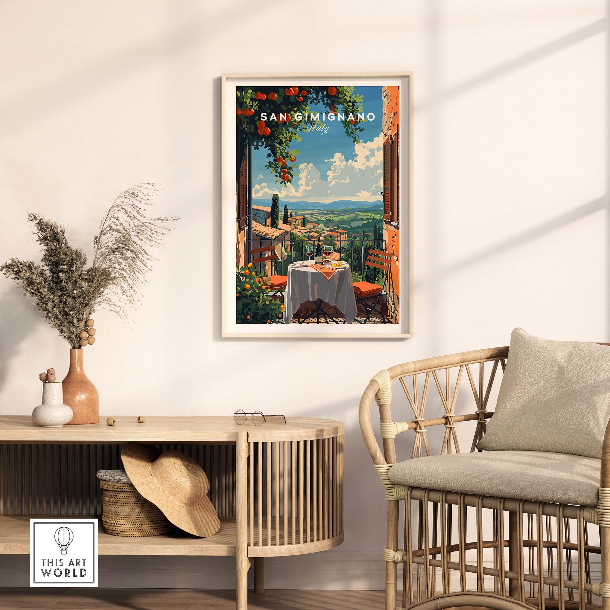 San Gimignano Travel Poster